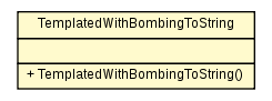 Package class diagram package TemplatedWithBombingToString