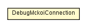 Package class diagram package DebugMckoiConnection